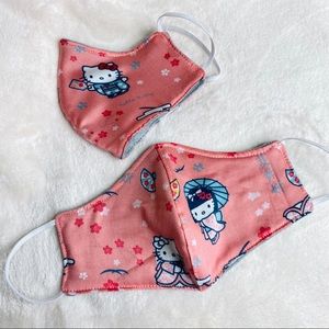 HELLO KITTY HANDMADE FACE MASK DOUBLE SIDED